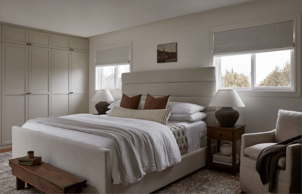 interior designer kayla daniels warm and natural primary bedroom design