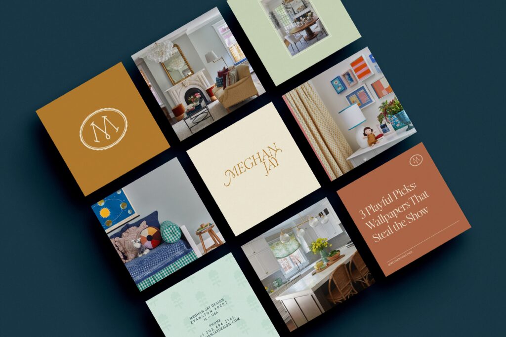 branded social media templates for interior designer Meghan Jay