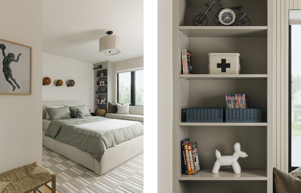 sports inspired teen room designed by Rebecca Simon