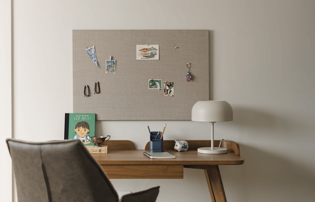homework desk space in teen room